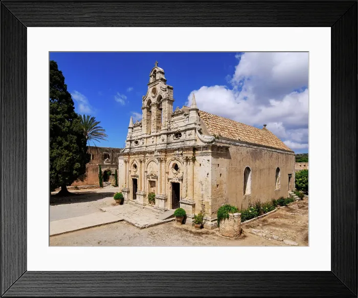 Framed Print : Arkadi Monastery, Rethymno Region, Crete, Greek Islands, Greece, Europe Framed Print : Arkadi Monastery, Rethymno Region, Crete, Greek Islands, Greece, Europe