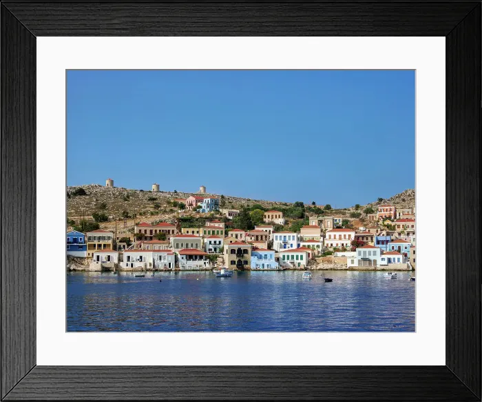 Framed Print : Chalki Village, Emporio, Halki Island, Dodecanese, Greek Islands, Greece, Europe Framed Print : Chalki Village, Emporio, Halki Island, Dodecanese, Greek Islands, Greece, Europe