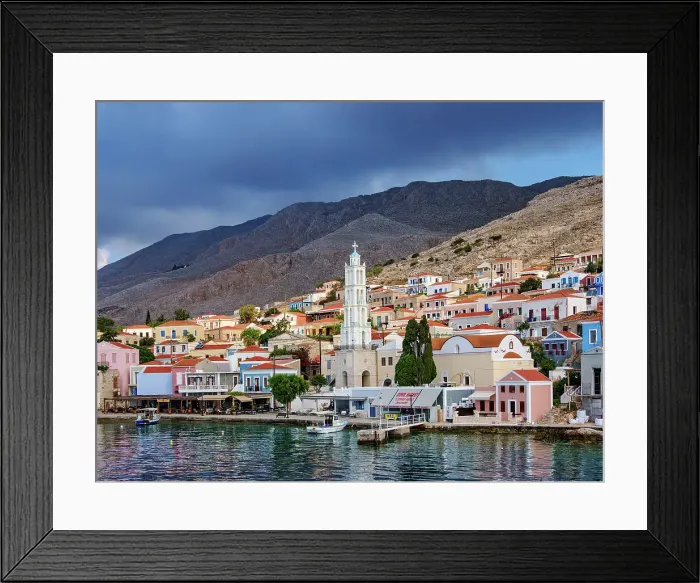 Framed Print : Chalki Village, Emporio, Halki Island, Dodecanese, Greek Islands, Greece, Europe Framed Print : Chalki Village, Emporio, Halki Island, Dodecanese, Greek Islands, Greece, Europe