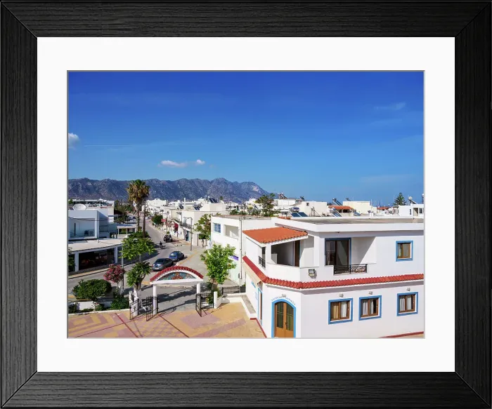 Framed Print : Townscape, elevated view, Kardamaina, Kos Island, Dodecanese, Greek Islands, Greece, Europe Framed Print : Townscape, elevated view, Kardamaina, Kos Island, Dodecanese, Greek Islands, Greece, Europe
