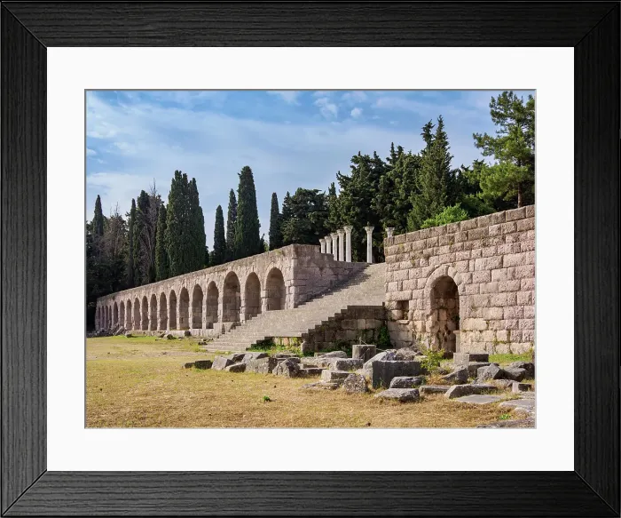Framed Print : Ruins of ancient Asclepieion, Kos Island, Dodecanese, Greek Islands, Greece, Europe Framed Print : Ruins of ancient Asclepieion, Kos Island, Dodecanese, Greek Islands, Greece, Europe