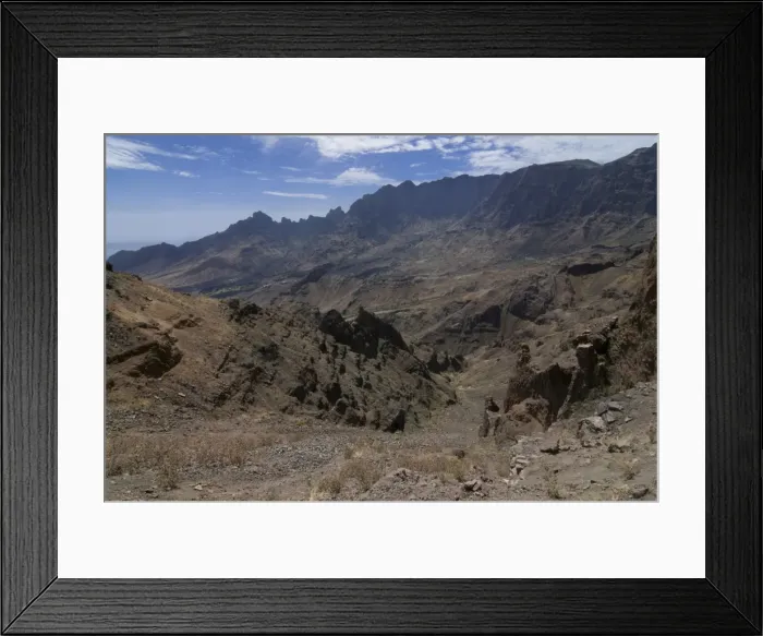 Framed Print : Rocky landscape, San Antao, Cape Verde Islands, Africa Framed Print : Rocky landscape, San Antao, Cape Verde Islands, Africa