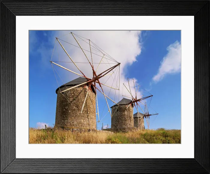 Framed Print : Windmills of Patmos Chora, Patmos Island, Dodecanese, Greek Islands, Greece, Europe Framed Print : Windmills of Patmos Chora, Patmos Island, Dodecanese, Greek Islands, Greece, Europe