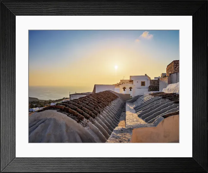 Framed Print : Patmos Chora at sunset, Patmos Island, Dodecanese, Greek Islands, Greece, Europe Framed Print : Patmos Chora at sunset, Patmos Island, Dodecanese, Greek Islands, Greece, Europe