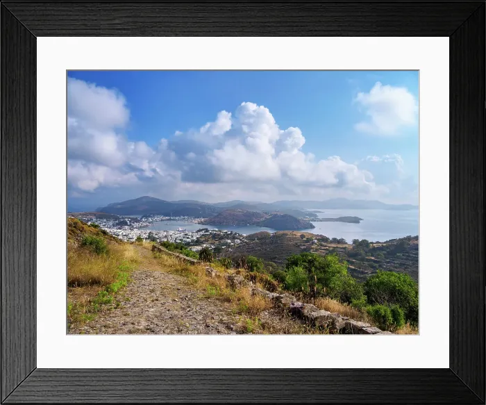 Framed Print : Old Way from Skala Port to Patmos Chora, Patmos Island, Dodecanese, Greek Islands, Greece, Europe Framed Print : Old Way from Skala Port to Patmos Chora, Patmos Island, Dodecanese, Greek Islands, Greece, Europe