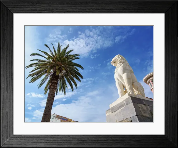 Framed Print : Lion Statue at Pythagora Main Square, Samos Town, Samos Island, North Aegean, Greek Islands, Greece, Europe Framed Print : Lion Statue at Pythagora Main Square, Samos Town, Samos Island, North Aegean, Greek Islands, Greece, Europe