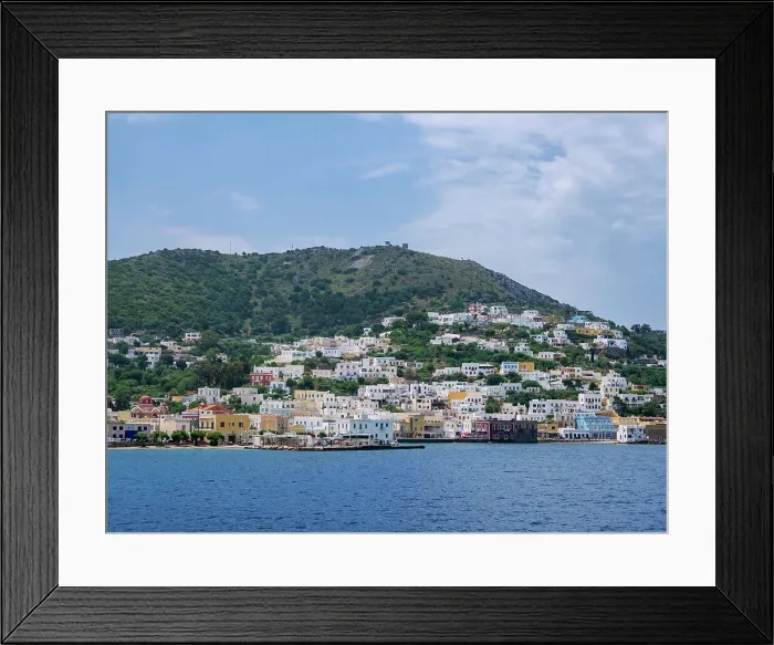 Framed Print : View towards the Agia Marina Town, Leros Island, Dodecanese, Greek Islands, Greece, Europe Framed Print : View towards the Agia Marina Town, Leros Island, Dodecanese, Greek Islands, Greece, Europe