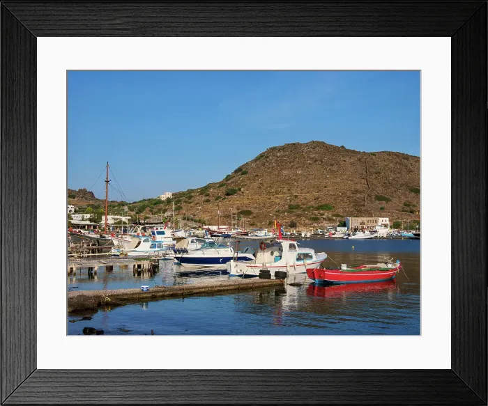 Framed Print : Skala Fishing Port, Patmos Island, Dodecanese, Greek Islands, Greece, Europe Framed Print : Skala Fishing Port, Patmos Island, Dodecanese, Greek Islands, Greece, Europe