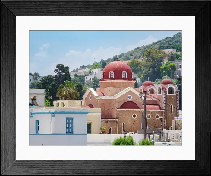 Framed Print : Church of Agia Marina, Leros Island, Dodecanese, Greek Islands, Greece, Europe Framed Print : Church of Agia Marina, Leros Island, Dodecanese, Greek Islands, Greece, Europe