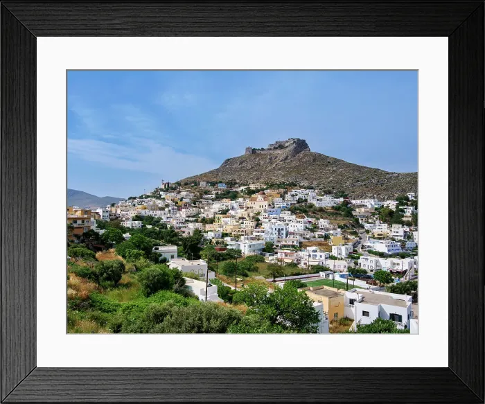 Framed Print : Platanos and Medieval Castle of Pandeli, Agia Marina, Leros Island, Dodecanese, Greek Islands, Greece, Europe Framed Print : Platanos and Medieval Castle of Pandeli, Agia Marina, Leros Island, Dodecanese, Greek Islands, Greece, Europe