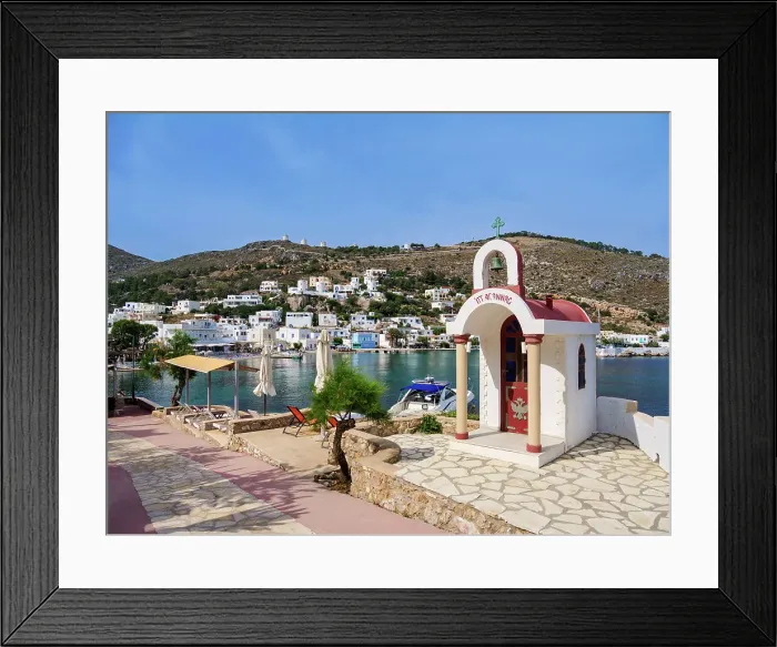 Framed Print : Pandeli Waterfront, Agia Marina, Leros Island, Dodecanese, Greek Islands, Greece, Europe Framed Print : Pandeli Waterfront, Agia Marina, Leros Island, Dodecanese, Greek Islands, Greece, Europe