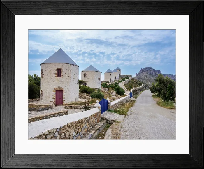 Framed Print : Windmills of Pandeli, Leros Island, Dodecanese, Greek Islands, Greece, Europe Framed Print : Windmills of Pandeli, Leros Island, Dodecanese, Greek Islands, Greece, Europe