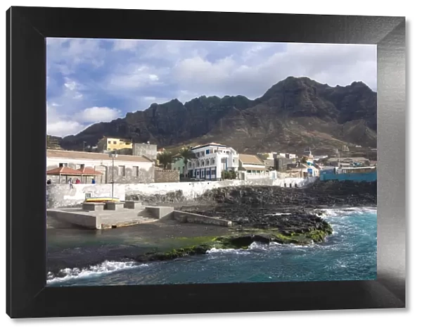 Harbor buildings in Ponta do Sol, San Antao, Cape Verde Islands, Atlantic, Africa