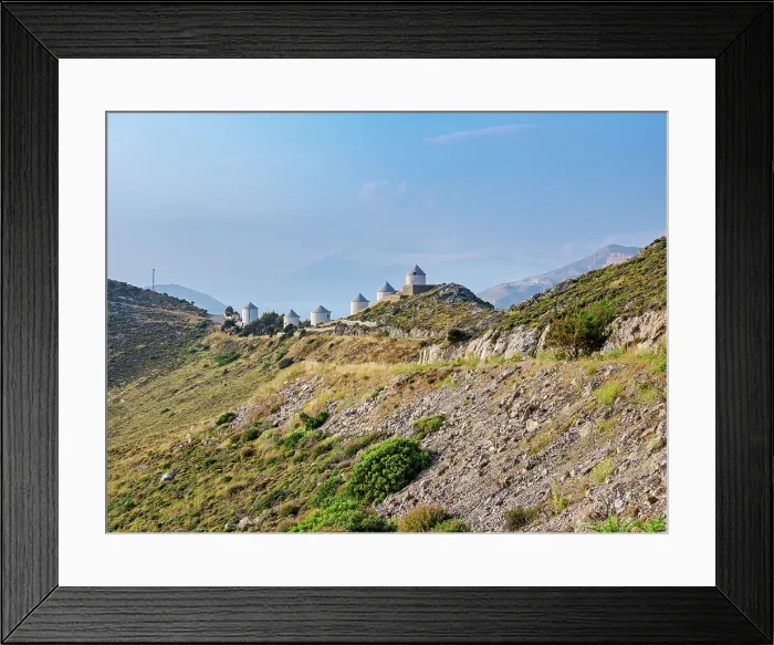 Framed Print : Windmills of Pandeli, Leros Island, Dodecanese, Greek Islands, Greece, Europe Framed Print : Windmills of Pandeli, Leros Island, Dodecanese, Greek Islands, Greece, Europe