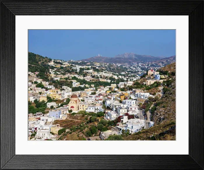 Framed Print : Platanos, elevated view, Agia Marina, Leros Island, Dodecanese, Greek Islands, Greece, Europe Framed Print : Platanos, elevated view, Agia Marina, Leros Island, Dodecanese, Greek Islands, Greece, Europe