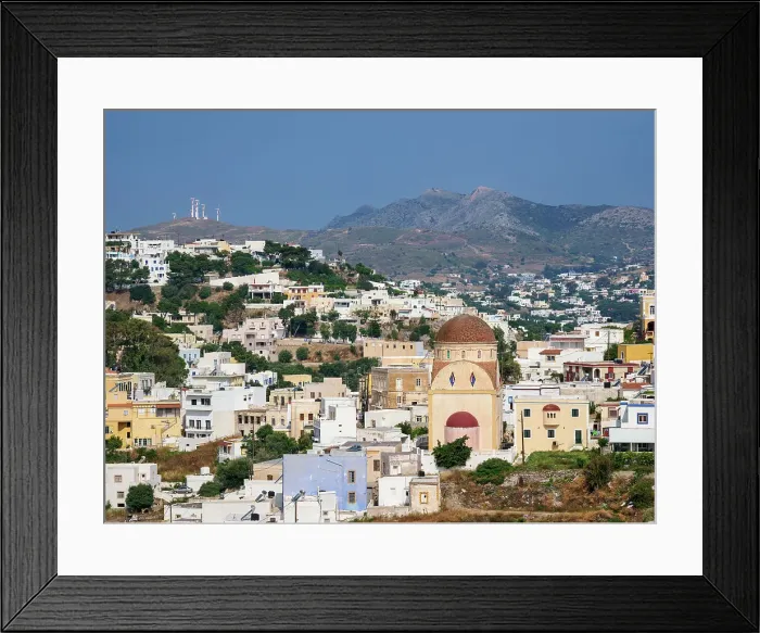 Framed Print : View towards the Church of Christ, Platanos, Agia Marina, Leros Island, Dodecanese, Greek Islands, Greece, Europe Framed Print : View towards the Church of Christ, Platanos, Agia Marina, Leros Island, Dodecanese, Greek Islands, Greece, Europe