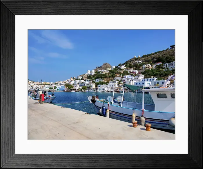 Framed Print : Pandeli Fishing Port, Leros Island, Dodecanese, Greek Islands, Greece, Europe Framed Print : Pandeli Fishing Port, Leros Island, Dodecanese, Greek Islands, Greece, Europe