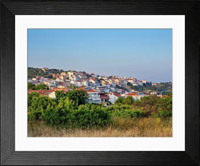 Framed Print : Townscape at sunset, Pythagoreio, Samos Island, North Aegean, Greek Islands, Greece, Europe Framed Print : Townscape at sunset, Pythagoreio, Samos Island, North Aegean, Greek Islands, Greece, Europe