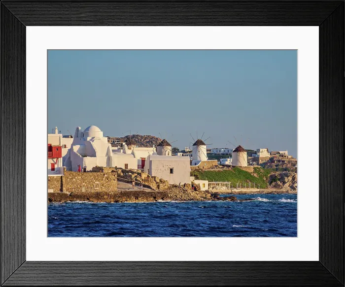 Framed Print : Church of Panagia Paraportiani and Windmills, Chora, Mykonos Town, Mykonos Island, Cyclades, Greek Islands, Greece, Europe Framed Print : Church of Panagia Paraportiani and Windmills, Chora, Mykonos Town, Mykonos Island, Cyclades, Greek Islands, Greece, Europe