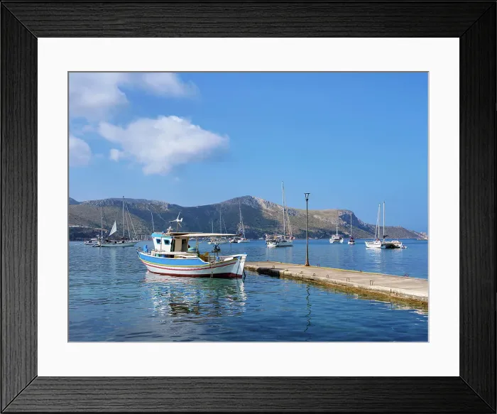 Framed Print : Port in Lakki Town, Leros Island, Dodecanese, Greek Islands, Greece, Europe Framed Print : Port in Lakki Town, Leros Island, Dodecanese, Greek Islands, Greece, Europe