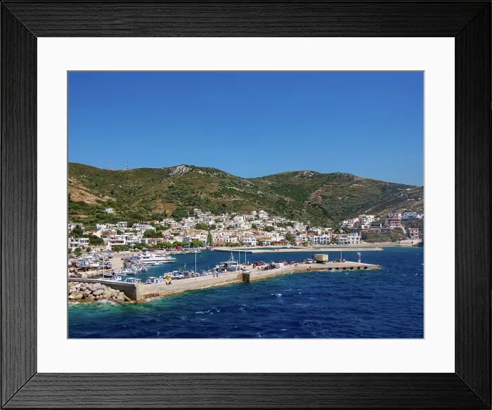 Framed Print : Port in Fournoi, Fournoi Island, North Aegean, Greek Islands, Greece, Europe Framed Print : Port in Fournoi, Fournoi Island, North Aegean, Greek Islands, Greece, Europe