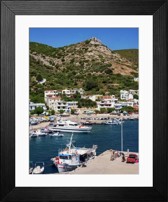 Framed Print : Port in Fournoi, Fournoi Island, North Aegean, Greek Islands, Greece, Europe Framed Print : Port in Fournoi, Fournoi Island, North Aegean, Greek Islands, Greece, Europe