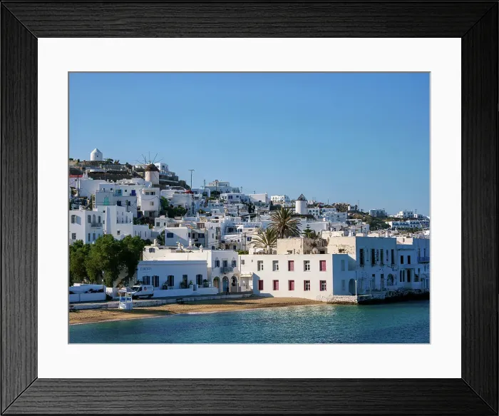 Framed Print : Chora Waterfront, Mykonos Town, Mykonos Island, Cyclades, Greek Islands, Greece, Europe Framed Print : Chora Waterfront, Mykonos Town, Mykonos Island, Cyclades, Greek Islands, Greece, Europe