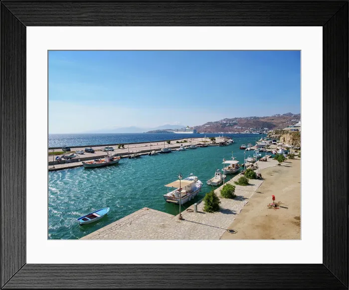 Framed Print : Port in Mykonos Town, Mykonos Island, Cyclades, Greek Islands, Greece, Europe Framed Print : Port in Mykonos Town, Mykonos Island, Cyclades, Greek Islands, Greece, Europe