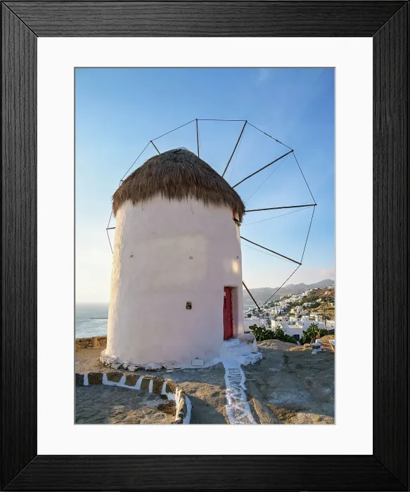 Framed Print : Boni's Windmill, Chora, Mykonos Town, Mykonos Island, Cyclades, Greek Islands, Greece, Europe Framed Print : Boni's Windmill, Chora, Mykonos Town, Mykonos Island, Cyclades, Greek Islands, Greece, Europe