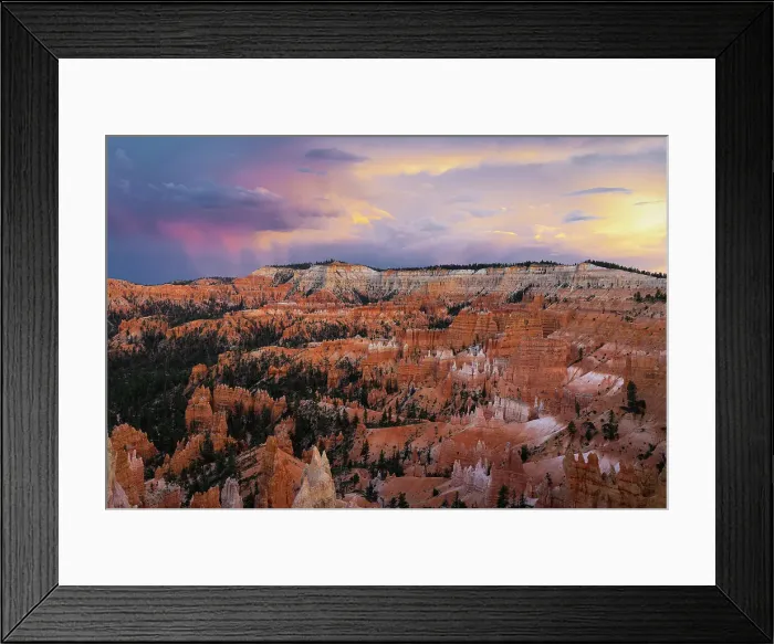 Framed Print : A majestic colorful sky during a summer sunset at Bryce Canyon National Park, Utah, United States of America, North America Framed Print : A majestic colorful sky during a summer sunset at Bryce Canyon National Park, Utah, United States of America, North America