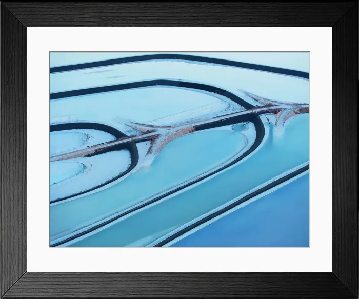 Framed Print : Aerial abstract view taken by drone of Potash Pond during a summer day, Moab, Utah, United States of America, North America Framed Print : Aerial abstract view taken by drone of Potash Pond during a summer day, Moab, Utah, United States of America, North America