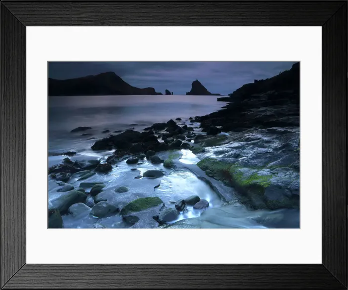 Framed Print : Seascape, Drangarnir near Bour, Vagar, Faroe Islands, Denmark, North Atlantic