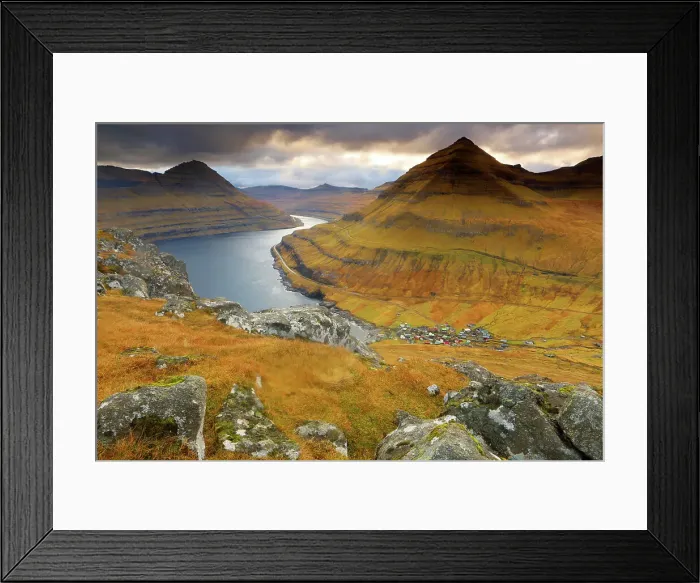 Framed Print : Funningar, Eysturoy, Faroe Islands, Denmark, North Atlantic Framed Print : Funningar, Eysturoy, Faroe Islands, Denmark, North Atlantic