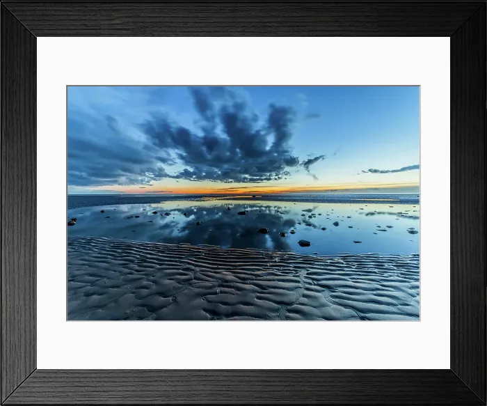 Framed Print : Sunset from Sandy Gap on Walney Island, view towards the distant Black Combe across the Irish Sea, Duddon Estuary and Cumbrian Coast, Walney Island, Lancashire, England, United Kingdom, Europe Framed Print : Sunset from Sandy Gap on Walney Island, view towards the distant Black Combe across the Irish Sea, Duddon Estuary and Cumbrian Coast, Walney Island, Lancashire, England, United Kingdom, Europe