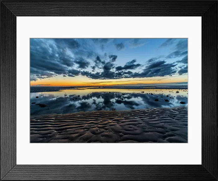 Framed Print : View at sunset towards the Irish Sea, Furness Peninsula and Cumbrian Coast, Sandy Gap, Walney Island, Lancashire, England, United Kingdom, Europe Framed Print : View at sunset towards the Irish Sea, Furness Peninsula and Cumbrian Coast, Sandy Gap, Walney Island, Lancashire, England, United Kingdom, Europe