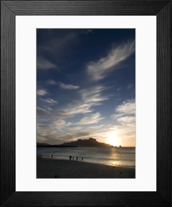 Framed Print : Coast at sunset, San Vincente, Mindelo, Cape Verde Islands, Atlantic, Africa Framed Print : Coast at sunset, San Vincente, Mindelo, Cape Verde Islands, Atlantic, Africa