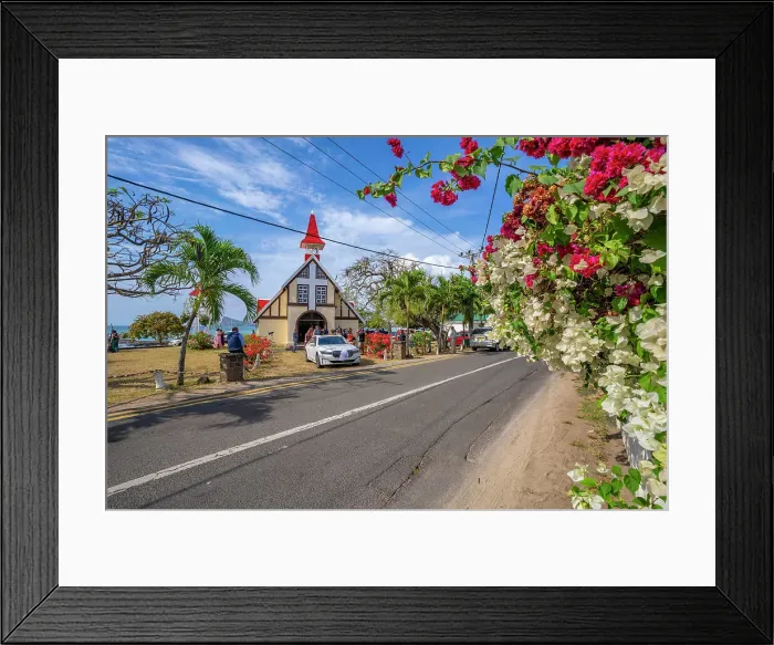 Framed Print : View of Notre-Dame Auxiliatrice de Cap Malheureux, Cap Malheureux, Mauritius, Indian Ocean, Africa Framed Print : View of Notre-Dame Auxiliatrice de Cap Malheureux, Cap Malheureux, Mauritius, Indian Ocean, Africa