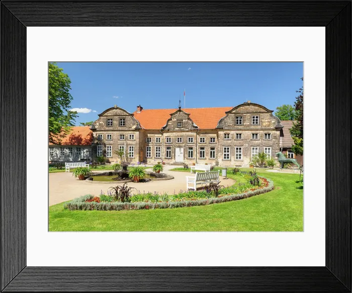 Framed Print : Small castle with terraced gardens, Blankenburg, Harz, Saxony-Anhalt, Germany, Europe Framed Print : Small castle with terraced gardens, Blankenburg, Harz, Saxony-Anhalt, Germany, Europe