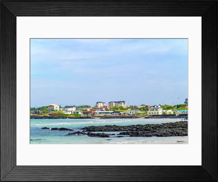 Framed Print : South Jeju Island coastline, South Korea, Asia Framed Print : South Jeju Island coastline, South Korea, Asia