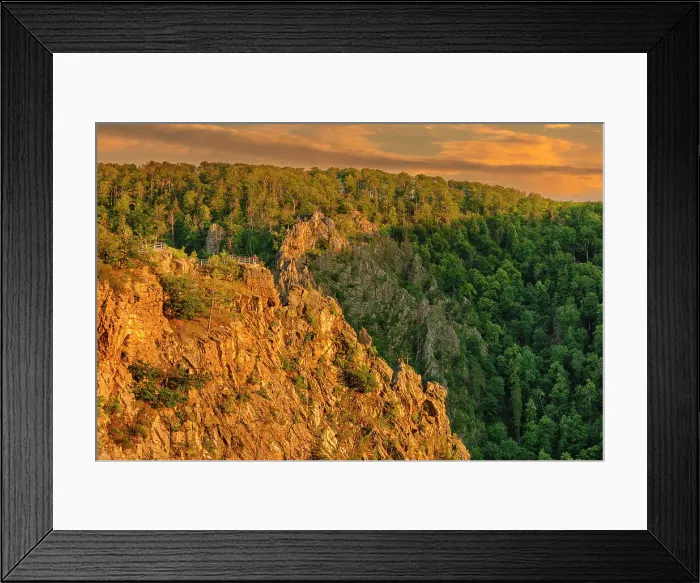 Framed Print : Viewing platform on Rosstrappe, Bodetal Valley, Tahle, Harz, Saxony-Anhalt, Germany, Europe Framed Print : Viewing platform on Rosstrappe, Bodetal Valley, Tahle, Harz, Saxony-Anhalt, Germany, Europe