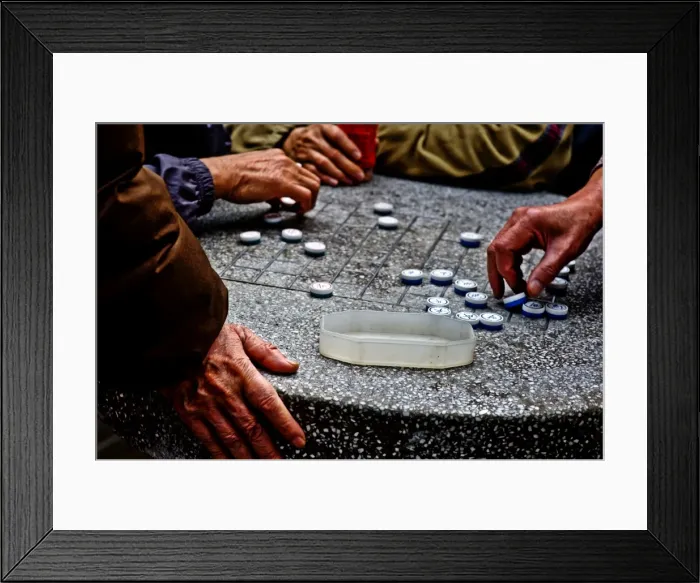 Framed Print : Old Chinese men playing chequers, Hong Kong, China, Asia Framed Print : Old Chinese men playing chequers, Hong Kong, China, Asia