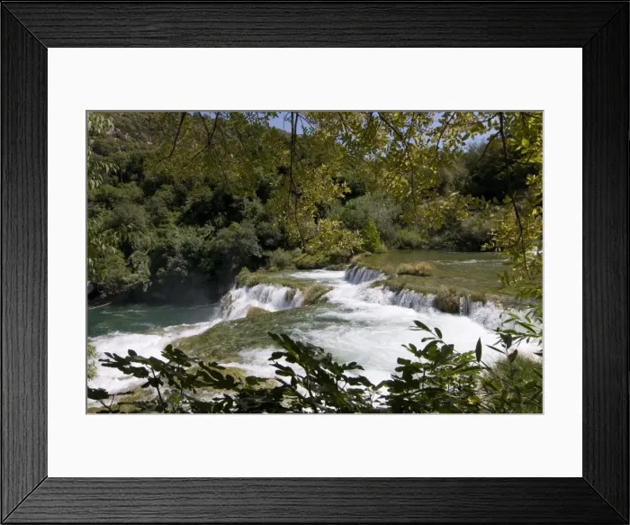 Framed Print : Waterfalls in the Krka National Park, Croatia, Europe Framed Print : Waterfalls in the Krka National Park, Croatia, Europe