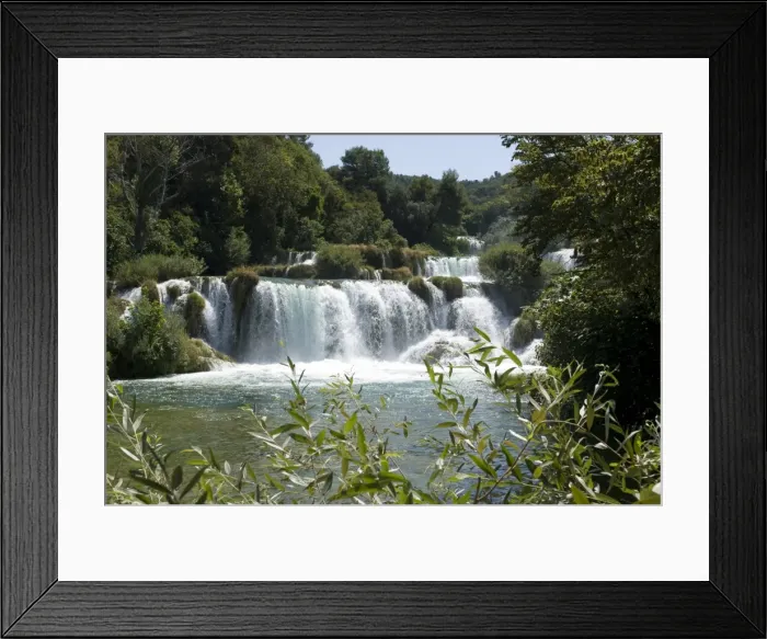 Framed Print : Waterfall in the Krka National Park, Croatia, Europe Framed Print : Waterfall in the Krka National Park, Croatia, Europe