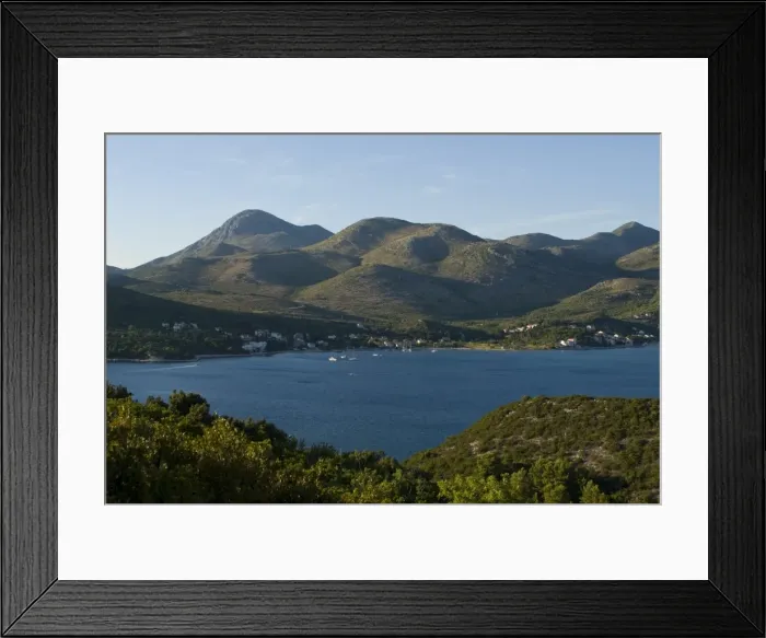 Framed Print : The wonderful Dalmatian Coast with forest, Croatia, Europe Framed Print : The wonderful Dalmatian Coast with forest, Croatia, Europe
