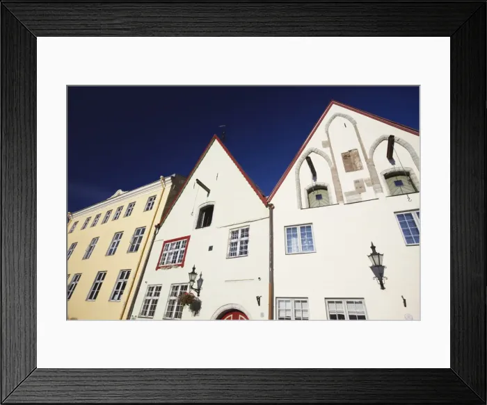 Framed Print : Houses on Ruutli Street, Tallinn, Estonia, Baltic States, Europe
