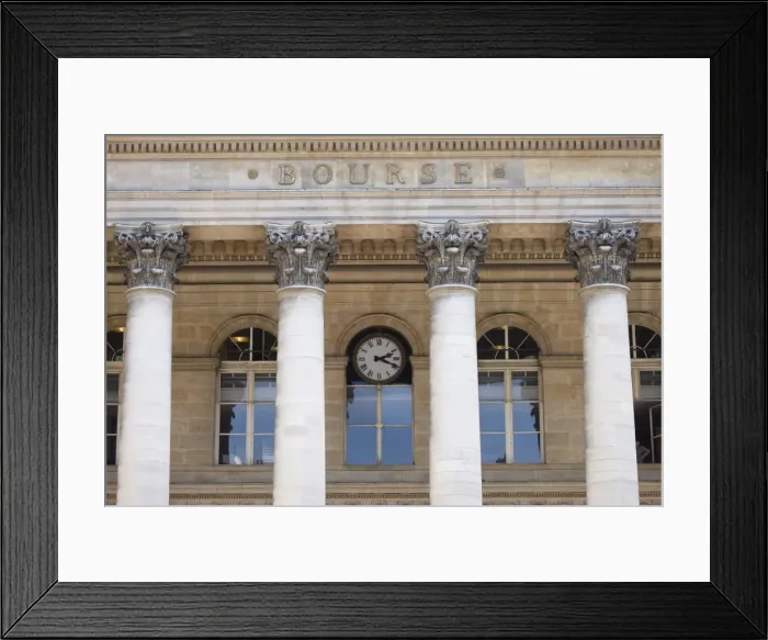 Framed Print : Bourse (Stock Exchange), Paris, France, Europe Framed Print : Bourse (Stock Exchange), Paris, France, Europe