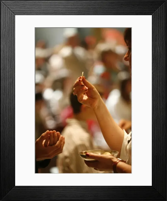 Framed Print : Holy Communion, Le Chesnay, Yvelines, France, Europe Framed Print : Holy Communion, Le Chesnay, Yvelines, France, Europe