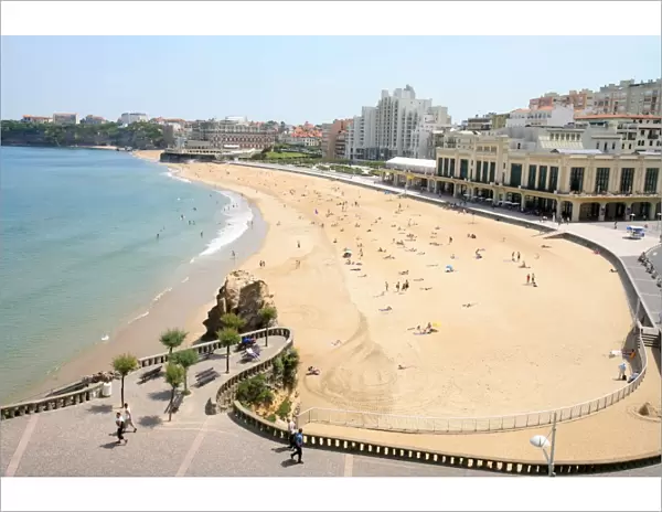 Casino beach in Biarritz, Pyrenees Atlantique, France, Europe