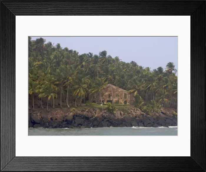 Framed Print : View of Ile Royale, the main island of the Iles du Salut, French Guiana, South America Framed Print : View of Ile Royale, the main island of the Iles du Salut, French Guiana, South America