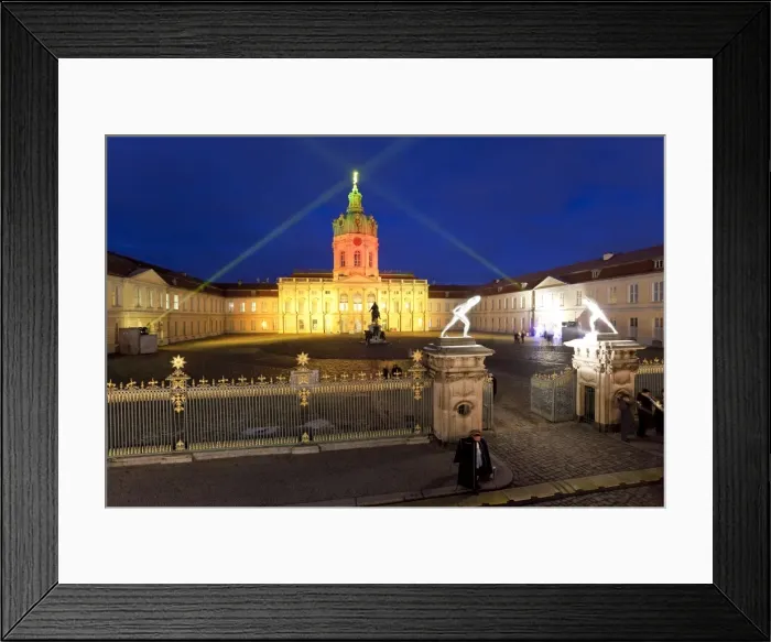 Framed Print : Schloss Charlottenburg (Charlottenburg Castle), illuminated at night, Charlottenburg Framed Print : Schloss Charlottenburg (Charlottenburg Castle), illuminated at night, Charlottenburg